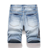 Amiri Logo Denim Shorts #2011